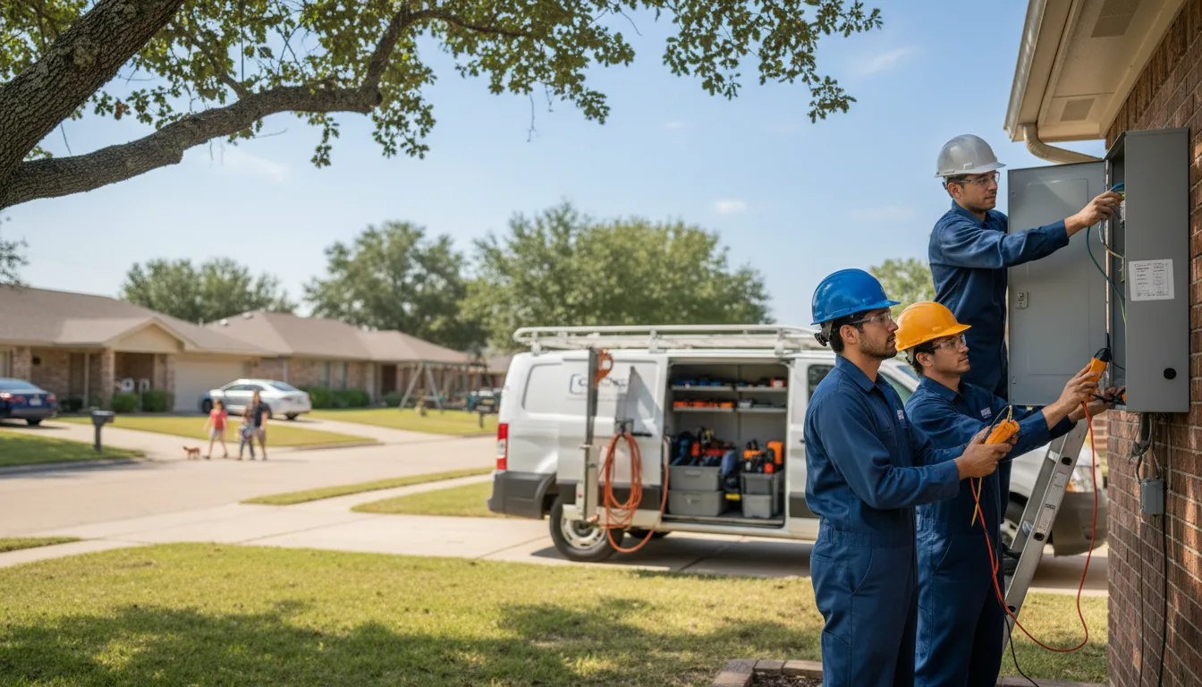Certified electrician providing emergency electrical services in Roberta, GA